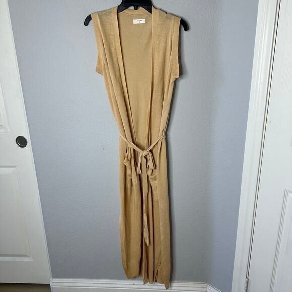 Billy Reid Linen Blend Duster Vest - Picture 1 of 5